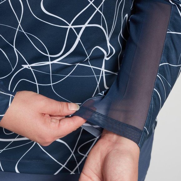 Slazenger Women's UV 1/4 Zip Long Sleeve Golf Shirt - Picture 5 of 7